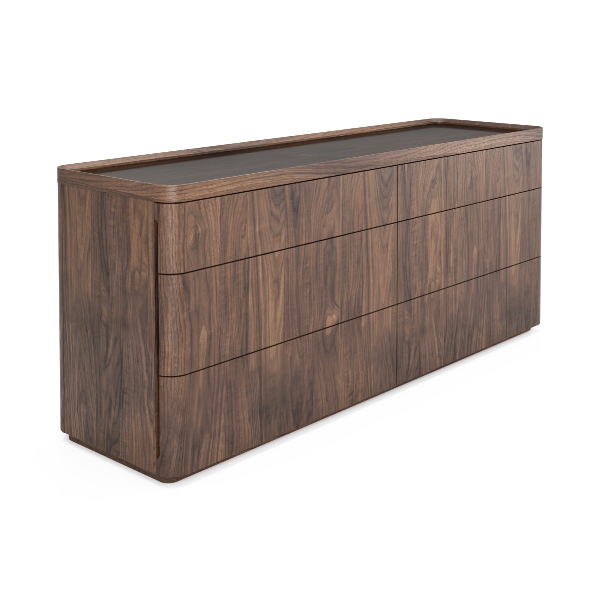 Illustrée en Noyer naturel clair 500 / Caesarstone Quartz Bianco drift 831