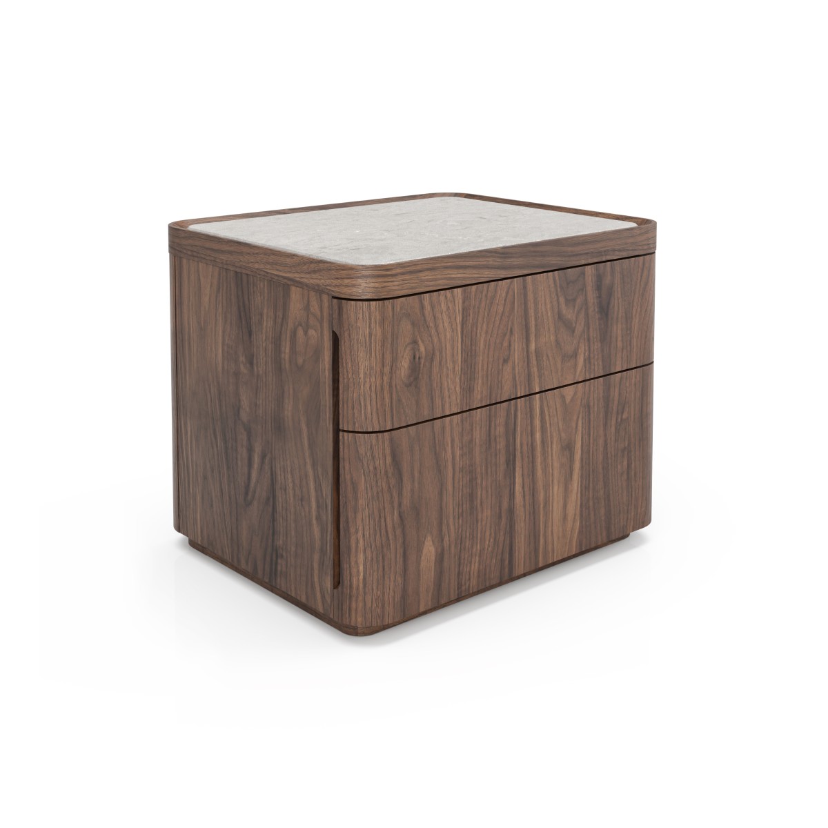 Illustrated in light natural Walnut 500 / Caesarstone Quartz Bianco Drift 831 Illustrated in light natural Walnut 500 / Caesarstone Quartz Bianco Drift 831