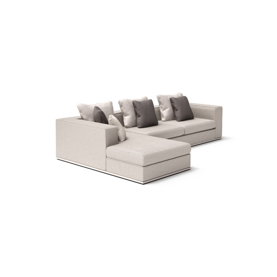Illustrée en tissu de base Melange ME050 / Coussins en tissu Velvety VY051 & VY052 Illustrée en tissu de base Melange ME050 / Coussins en tissu Velvety VY051 & VY052