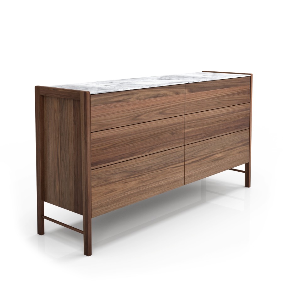Illustrated in natural light walnut #500 et white Cherokee marble Illustrated in natural light walnut #500 et white Cherokee marble