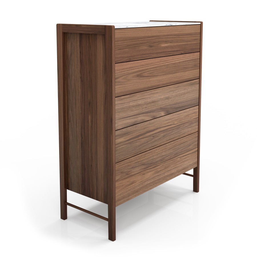 Illustrated in natural light walnut #500 et white Cherokee marble Illustrated in natural light walnut #500 et white Cherokee marble