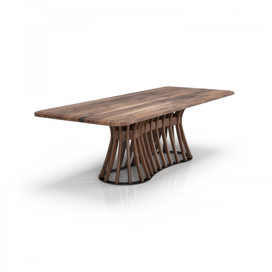 106" Raw Wooden Dining Table