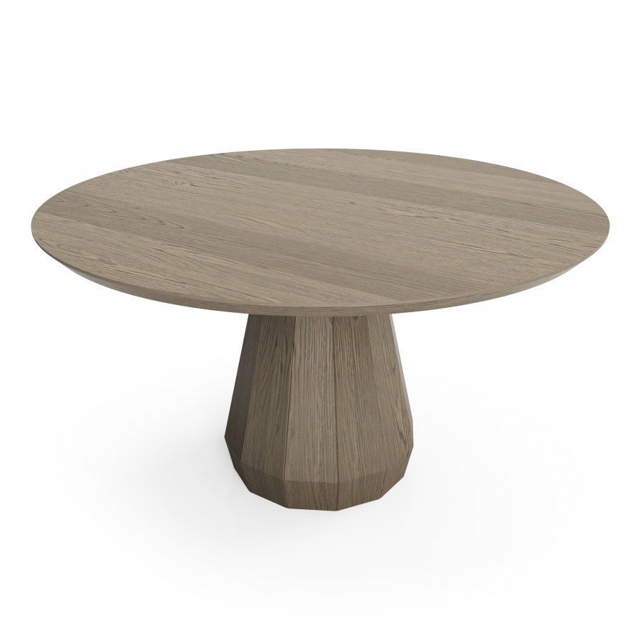 54'' All wood round table