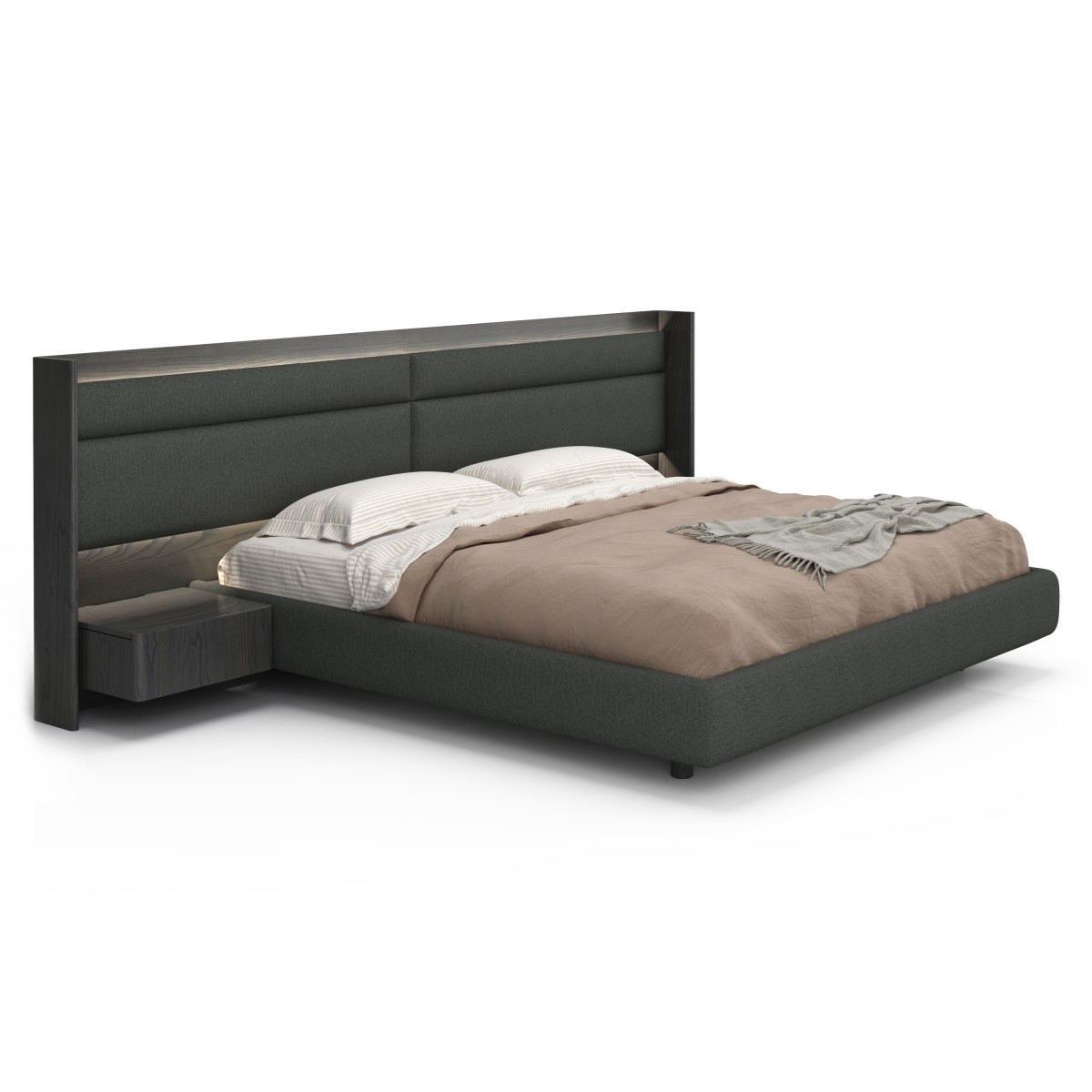 Illustrated in Aged Ash 711 / Velvety fabric VY032