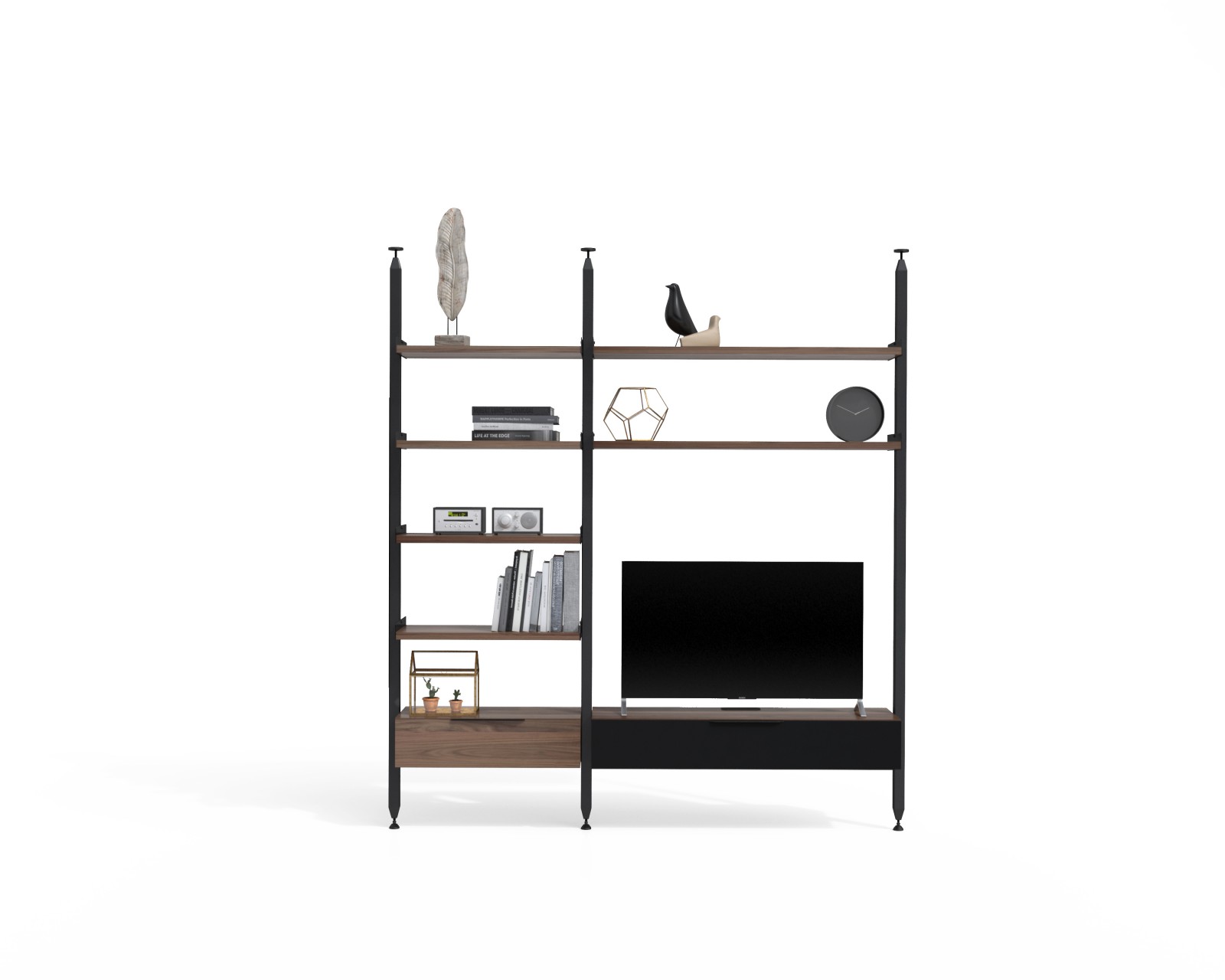 Modern TV stand Slim s-2 with sleek design and ample storage options
