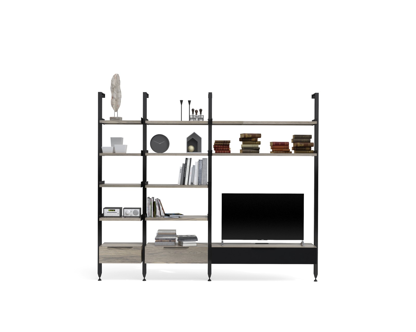 Modern TV stand Slim S-5 with sleek design and ample storage options