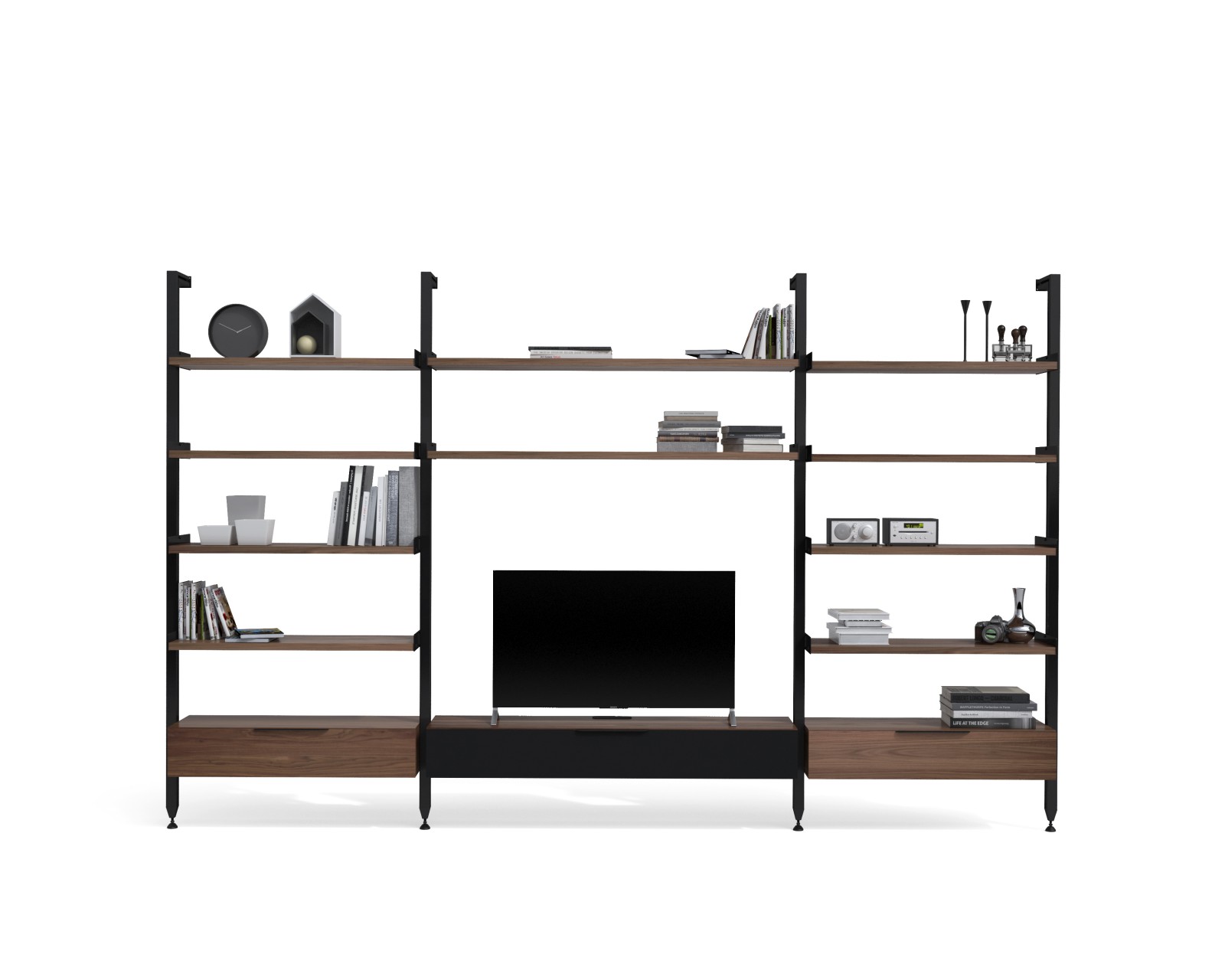 Modern TV stand Slim S-9 with sleek design and ample storage options
